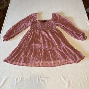 Midnight Doll Women Size Medium Pink Dress